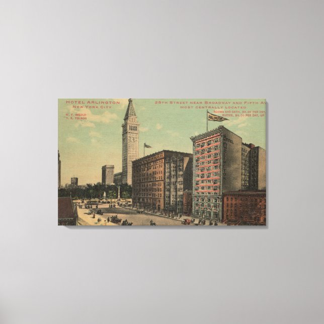 Toile New York, NY - Hotel Arlington Near (Recto)