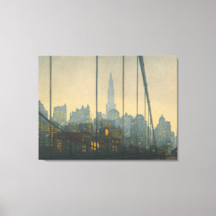 Toile New York - Pont de Brooklyn (1972) - Tavik