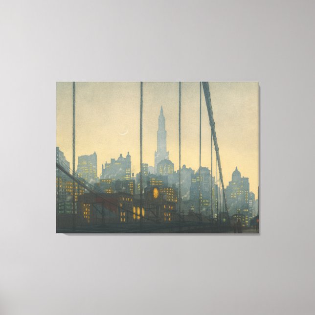 Toile New York - Pont de Brooklyn (1972) - Tavik (Recto)