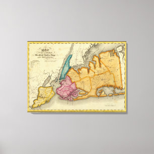 Toile New York, Queens, rois, comtés de Richmond