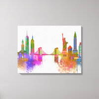 New York Skyline - Arc en ciel