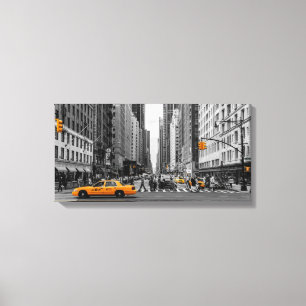 Toile New York Taxi Urban City Color Pop Photographie