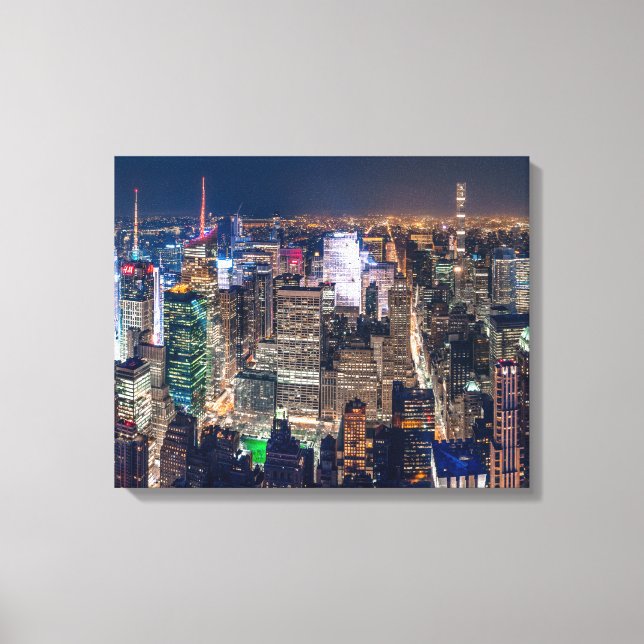 TOILE NEW YORK VILLE LA NUIT (Recto)