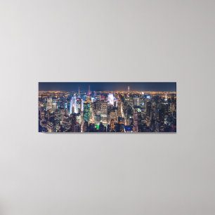 TOILE NEW YORK VILLE LA NUIT