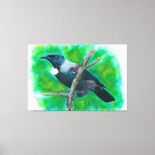 Toile New Zealand Tui - Peinture en acrylique