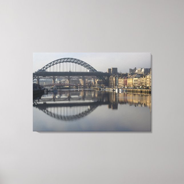 Toile Newcastle Quayside et le pont Tyne (Recto)