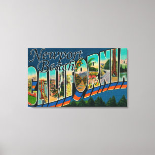Toile Newport, la Californie - grandes scènes de lettre