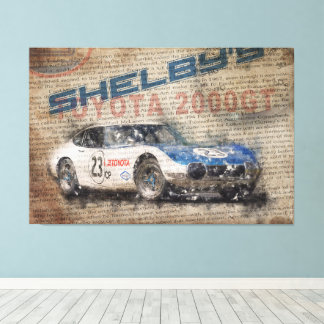 Toile Newspaper Shelby Toyota 2000GT