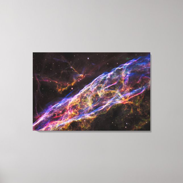 Toile Ngc 6960, La Nébuleuse De La Sorcière. (Recto)