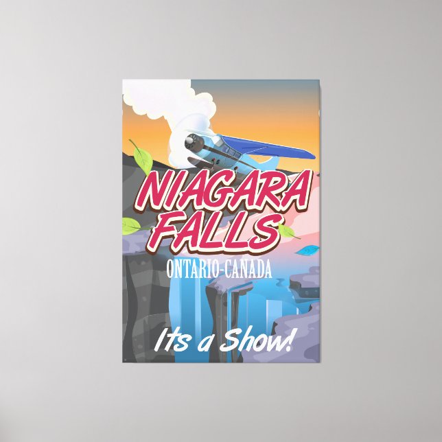 Toile Niagara Falls Ontario Affiche de voyage du Canada (Recto)