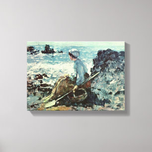 Toile Nicolae Grigorescu - pêcheur de Granville