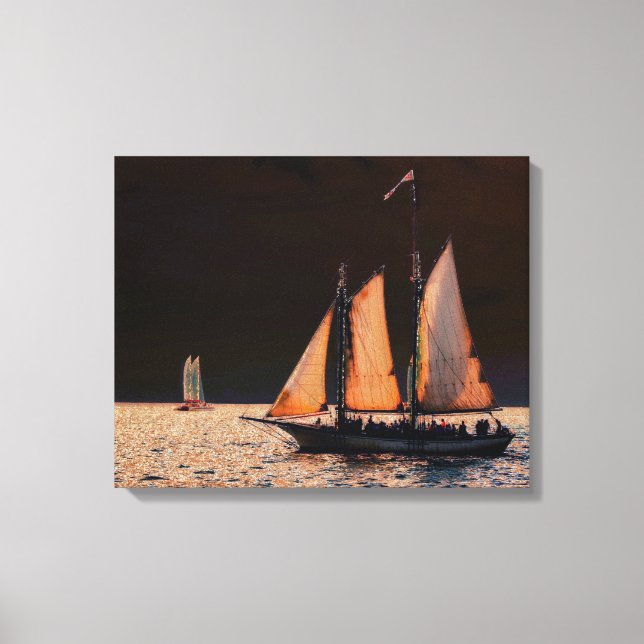 Toile Night Sail - Key West, Floride (Recto)