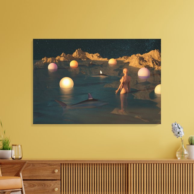 Toile Night Swimming (Insitu(Salon))