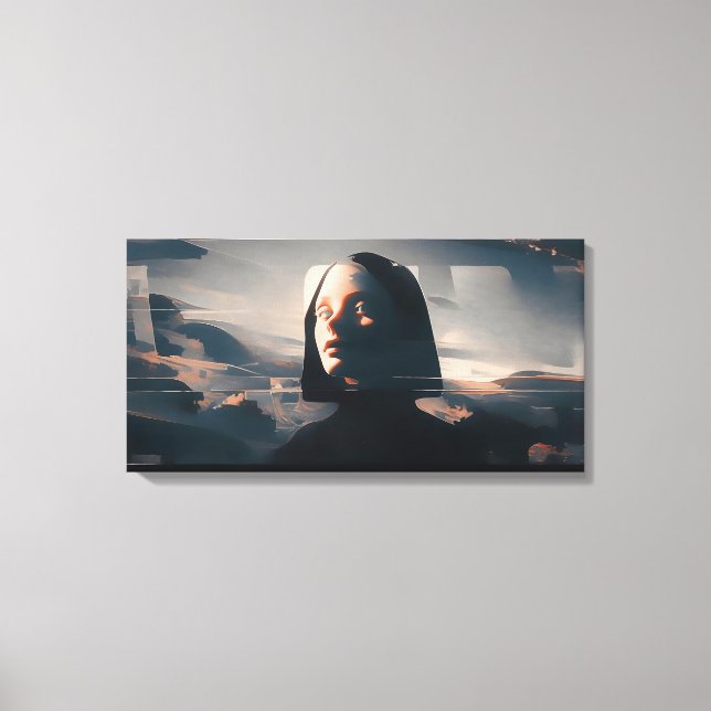 Toile Niji Surreal Art: Hooded Enigma (Recto)