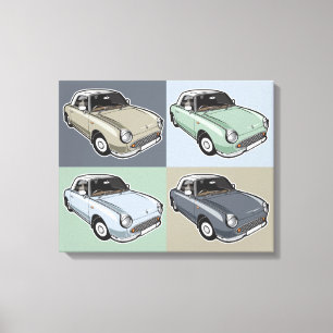 Toile Nissan Figaro en quatre couleurs