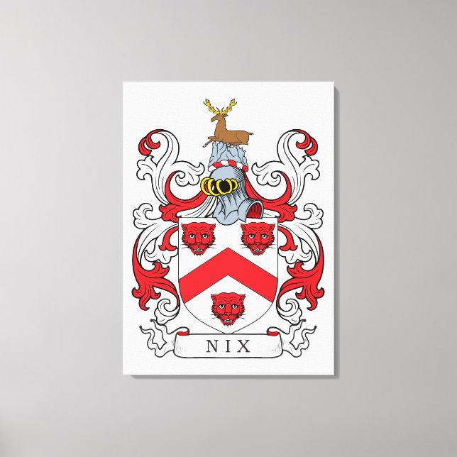 Toile Nix Family Crest (Recto)