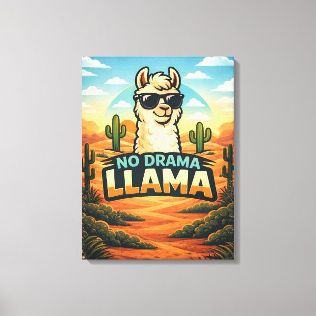 Toile No Drama Llama - Royaume des créatures (Recto)