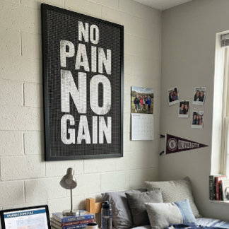 Toile « No Pain No Gain » - Cadeau de décoration m