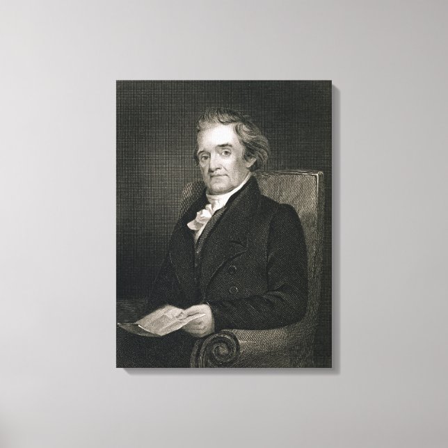 Toile Noah Webster (1758-1843) gravée par Frederick W. (Recto)