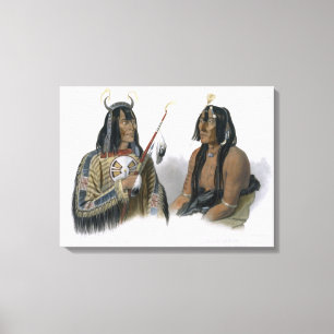 Toile Noapeh, un Indien d'Assiniboin et Psihdja-Sahpa, u