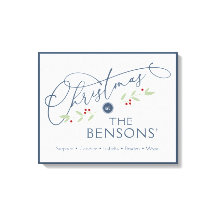 "Noël à" Nom de famille Holiday SVG