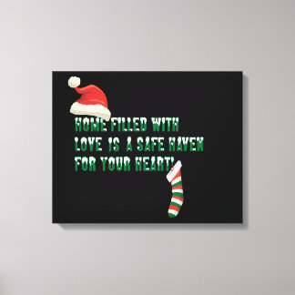 TOILE NOËL AIME LES CANVAS