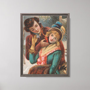 Toile Noël, Angleterre - Publicité de l'ère victorienne,