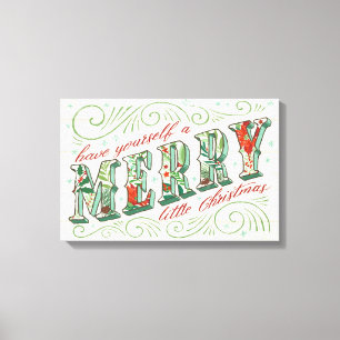 Toile Noël de la joie   de vacances Joyeux petit