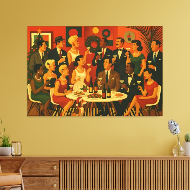 Toile Noël des Intellectuels Martini Moderne du Milieu d (Insitu(Salon))
