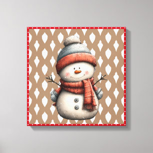 Toile Noël des motoneiges