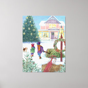 Toile Noël du réveil cardiaque