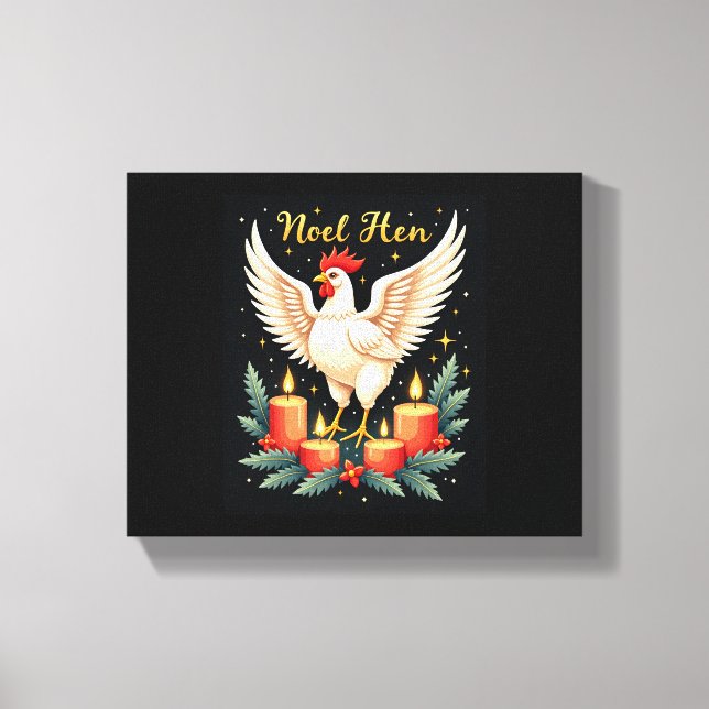 Toile Noel Hen Chicken (Recto)
