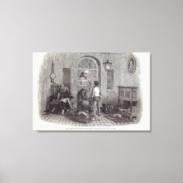 Toile Noël : "Les Compliments de la saison" (Recto)