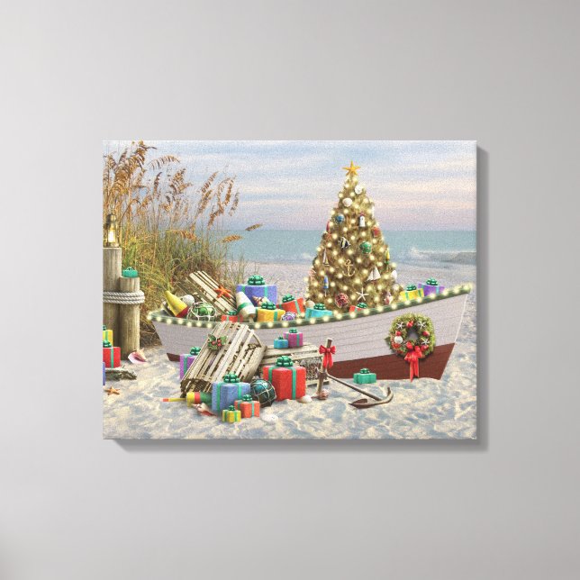Toile "Noel Nautique" Alan Giana (Recto)