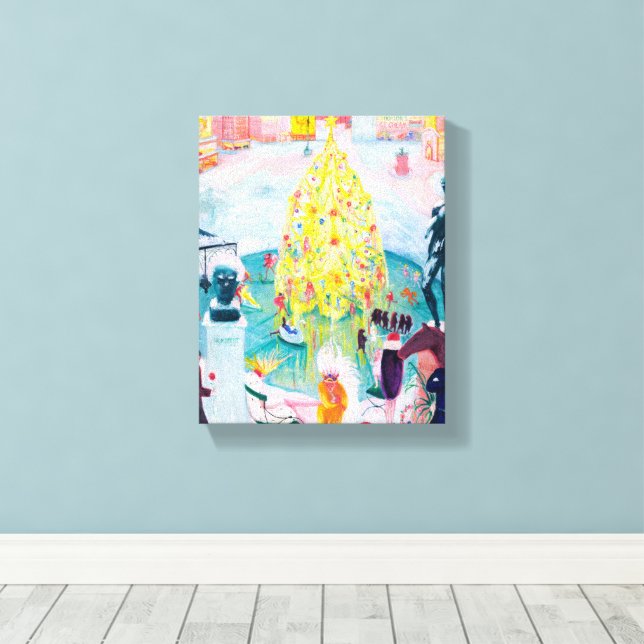 Toile Noël par Florine Stettheimer (Insitu (Plancher de Bois))