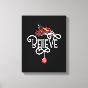 Toile Noël Pôle Nord Express Polaire Tous à l'étranger N