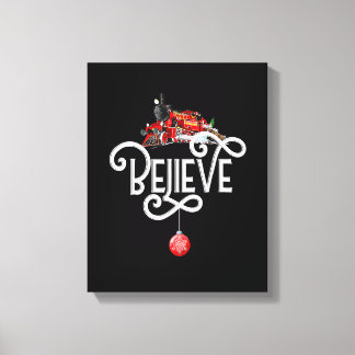 Toile Noël Pôle Nord Express Polaire Tous à l'étranger N