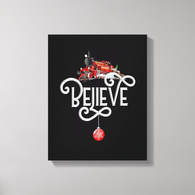 Toile Noël Pôle Nord Express Polaire Tous à l'étranger N (Recto)