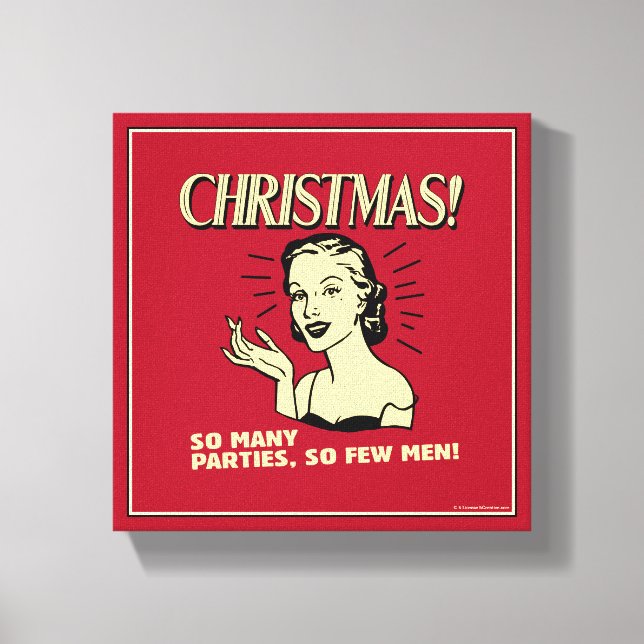 Toile Noël : Tant de fêtes, si peu d'hommes (Recto)