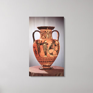 Toile Noir-chiffre grec amphora