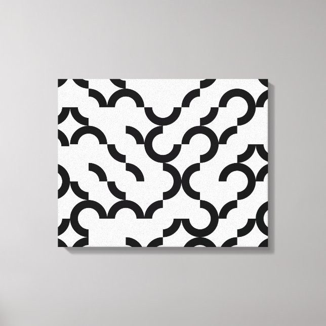 Toile Noir, cool, tendance, moderne, art circulaire urba (Recto)