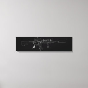 Toile Noir de M4 SOPMOD