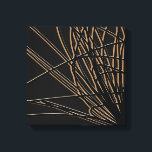 Toile Noir & Or Abstrait Savanna Design<br><div class="desc">Design élégant et moderne noir et or avec composition abstraite inspirée des herbes de savane. Vous pouvez customiser en changeant la couleur et/ou la couleur de la ligne arrière - plan. Sélectionnez "personnaliser" et accédez à la section calques pour visualiser les images et modifier la couleur arrière - plan ou...</div>