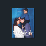 Toile Nom de famille Script Keepsaké photo personnalisée<br><div class="desc">Nom de famille Script Keepsaké Photo personnalisée Canvas Imprimer</div>