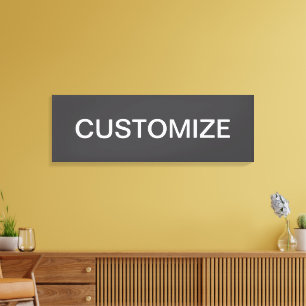 Toile Nom modifiable en gras moderne, entreprise ou marq