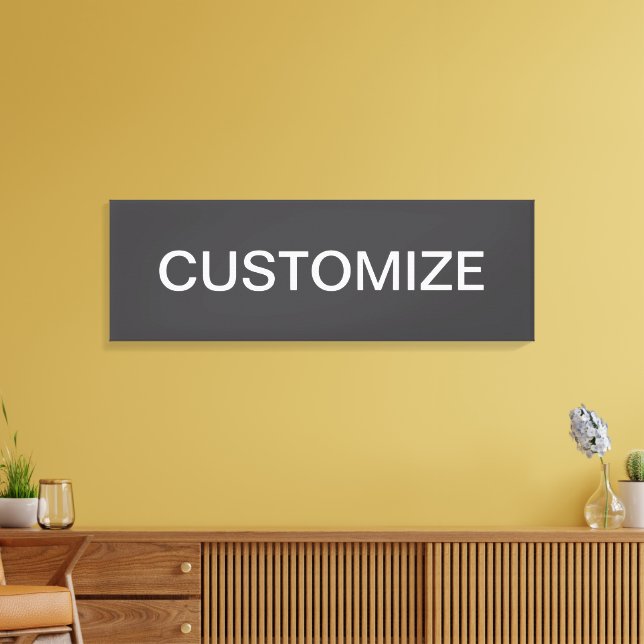 Toile Nom modifiable en gras moderne, entreprise ou marq (Insitu(Salon))