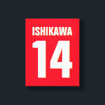 Toile Nom, Numéro, Couleurs personnalisés. Ventilateurs<br><div class="desc">Personnalisez avec le nom, le numéro et les couleurs de votre choix !</div>