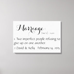 Toile Nom personnalisé & Date Wall Art