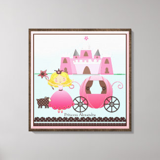 Toile Nom personnalisé Fairy Princess Castle Personnalis