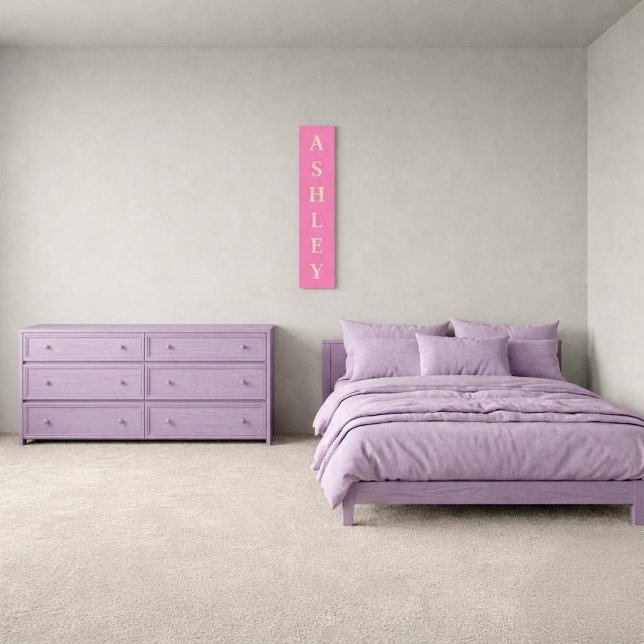 Toile Nom personnalisé vertical (Créateur téléchargé)